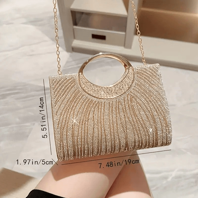 Pochette Glamour Dorée - Élégance pour Vos Soirées