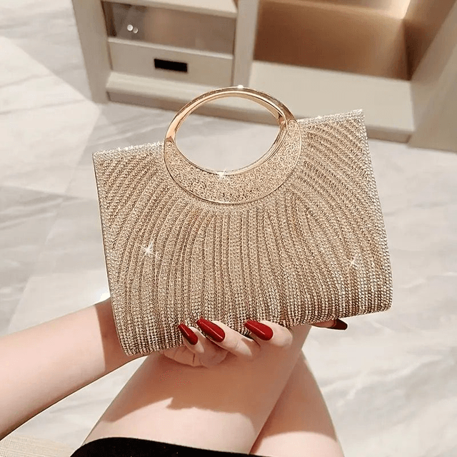 Pochette Glamour Dorée - Élégance pour Vos Soirées