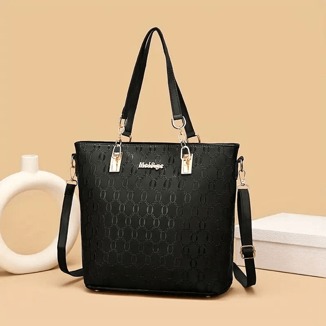 Ensemble Élégance 5-en-1 - Sacs en Cuir Synthétique Embossé