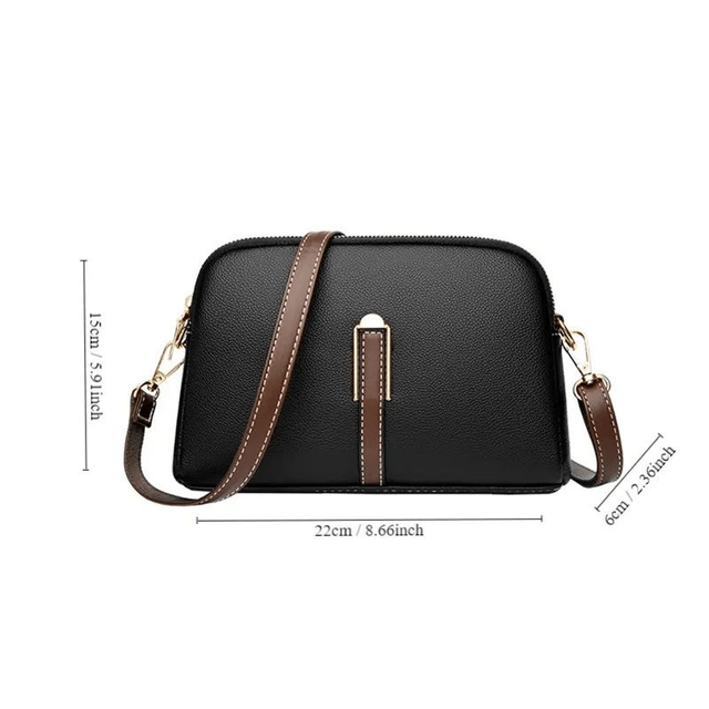 Sac Bandoulière Litchi Vintage - Élégance Intemporelle
