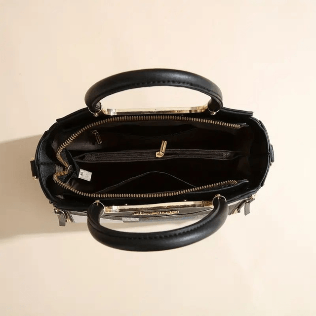 Ensemble Élégance Vintage - Sac Fourre-Tout et Portefeuille Assorti
